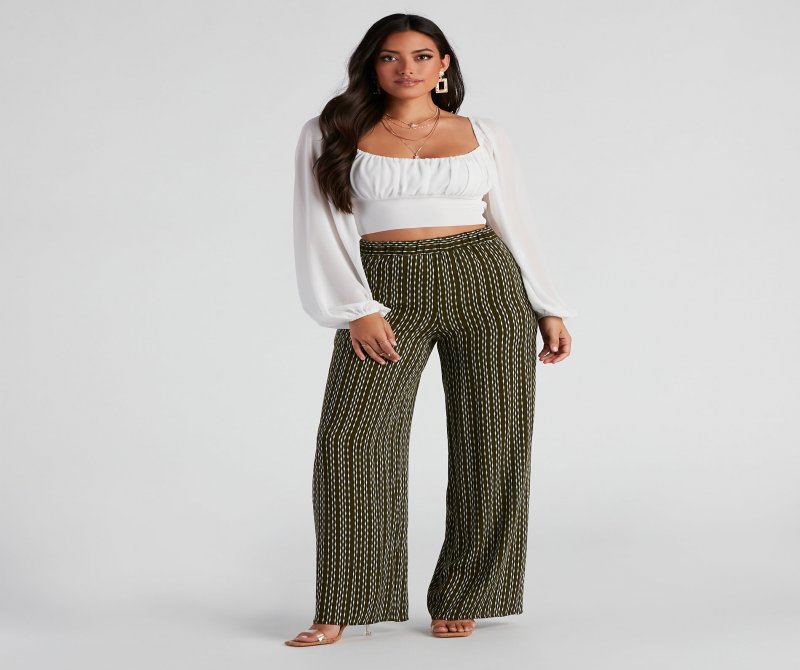 TableClothsUs Chic Airy Chiffon Cropped Blouse