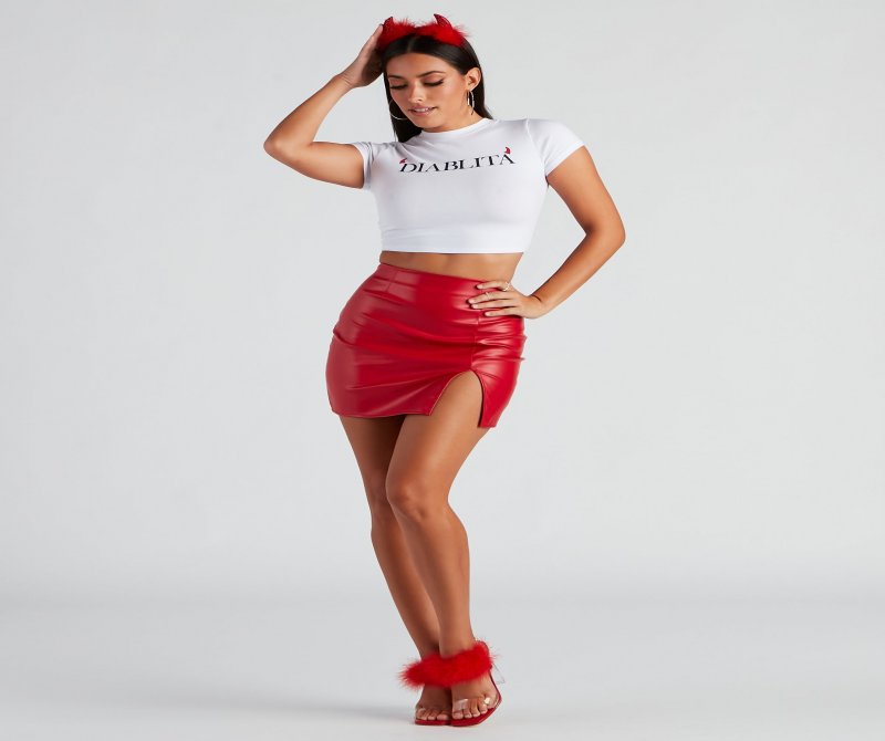 TableClothsUs Diablita Crop Top