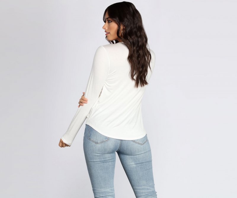 TableClothsUs Knit Wrap Front Blouse