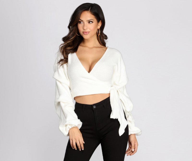 TableClothsUs Sweetest Thing U Ever Known Wrap Crop Top