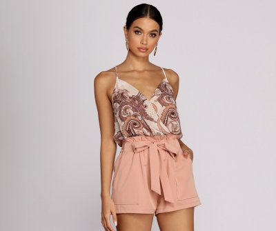 TableClothsUs Paisley Pursuit Chiffon Top