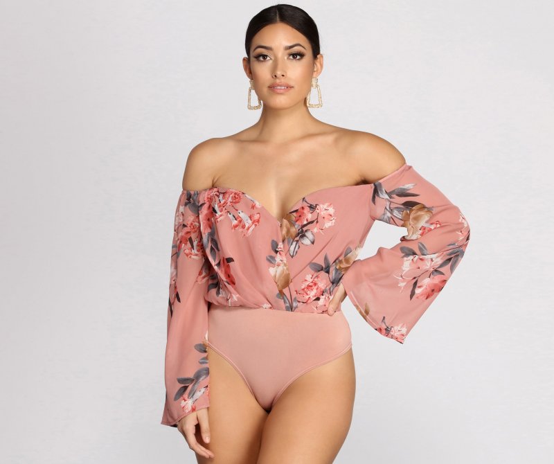 TableClothsUs Darling Floral Chiffon Top