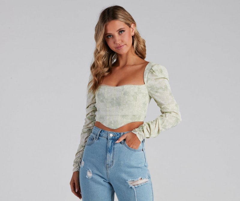 TableClothsUs Passion For Florals Corset Top