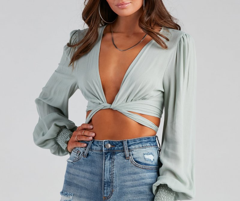 TableClothsUs Sunset Chaser Tie-Front Top