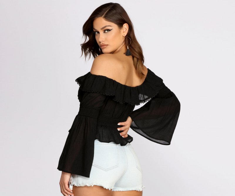 TableClothsUs Perfect Peplum Off The Shoulder Top